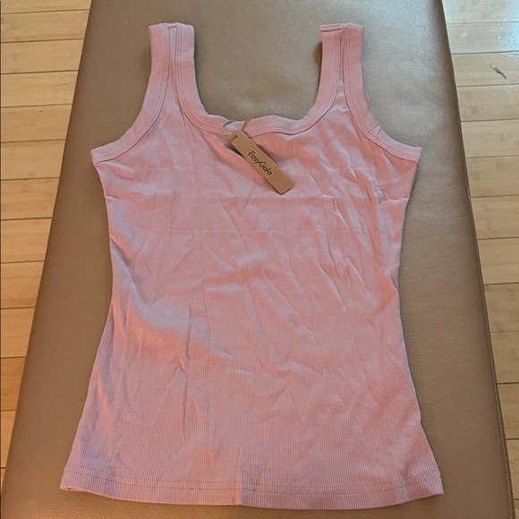 Light Pink Ribbed Tank Top - Picture 1 of 1